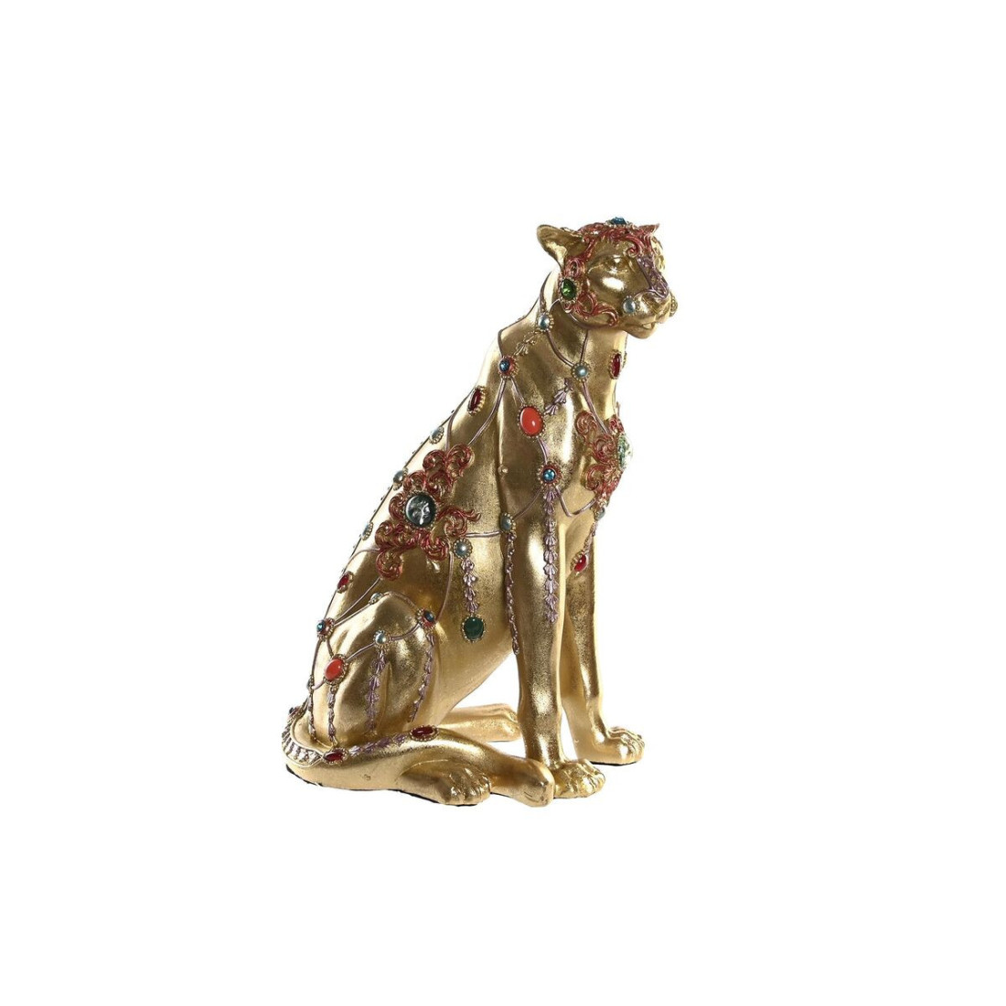 Dekoratyvinė figūrėlė DKD Home Decor Leopardas Derva (25,5 x 17 x 33 cm)