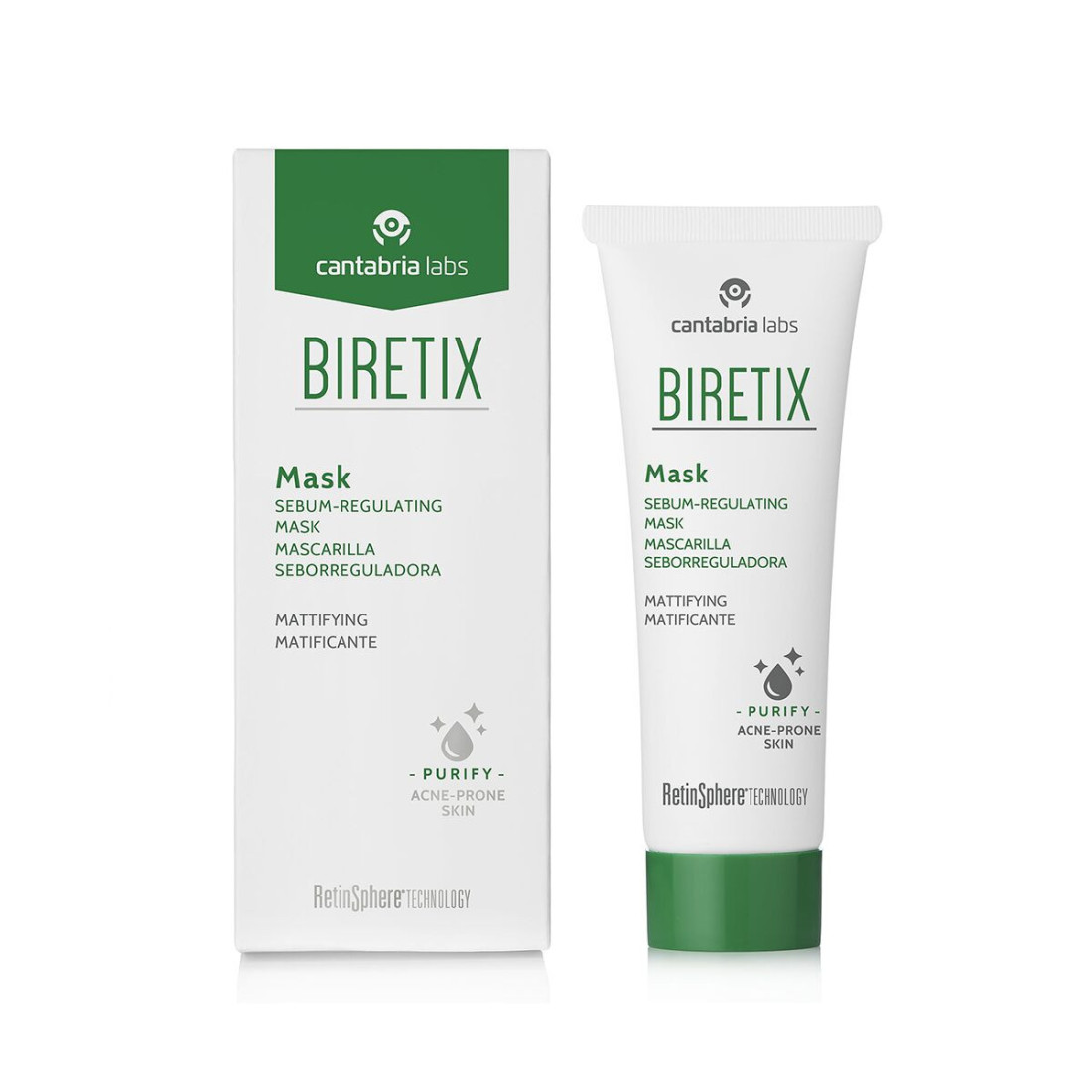 Veido kaukė BIRETIX Cantabria Labs Sebum-Regulating 25 ml