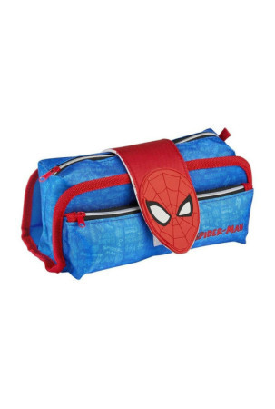 Mokyklinis dėklas Spider-Man Mėlyna 22 x 12 x 7 cm