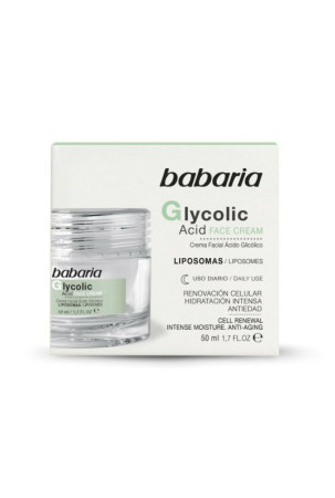 Regeneruojantis kremas Babaria Glycolic Acid Glikolio rūgštimi 50 ml