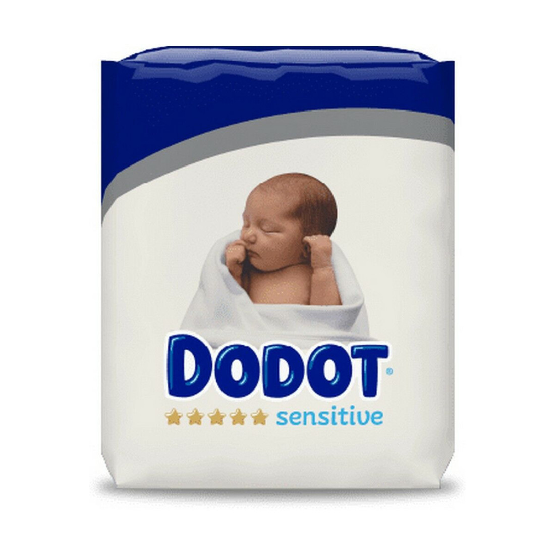 Vienkartinės sauskelnės Dodot Dodot Sensitive Rn 2-5 Kg Dydis 1 80 vnt.