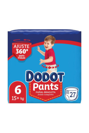 Vienkartinės sauskelnės Dodot Dodot Pants 15+ kg Dydis 6 27 vnt.