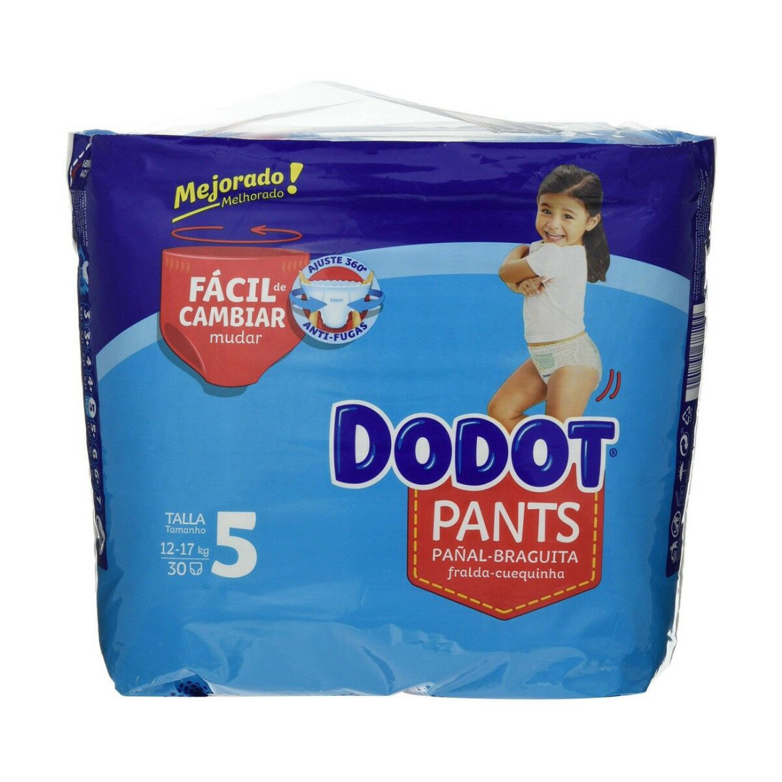 Vienkartinės sauskelnės Dodot Dodot Pants Dydis 5 12-17 kg 30 vnt.