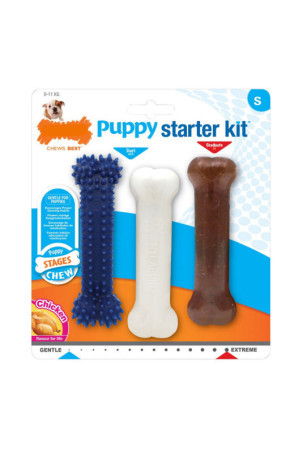 Šunų kramtomasis žaislas Nylabone Extreme Chew Starter Kit Šuniukai Višta Nailonas Termoplastikas (3 pcs)