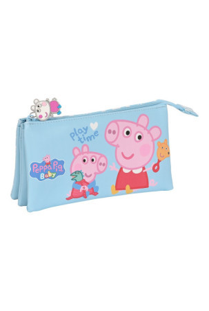 Mokyklinis dėklas Peppa Pig Baby Šviesiai mėlyna (22 x 12 x 3 cm)