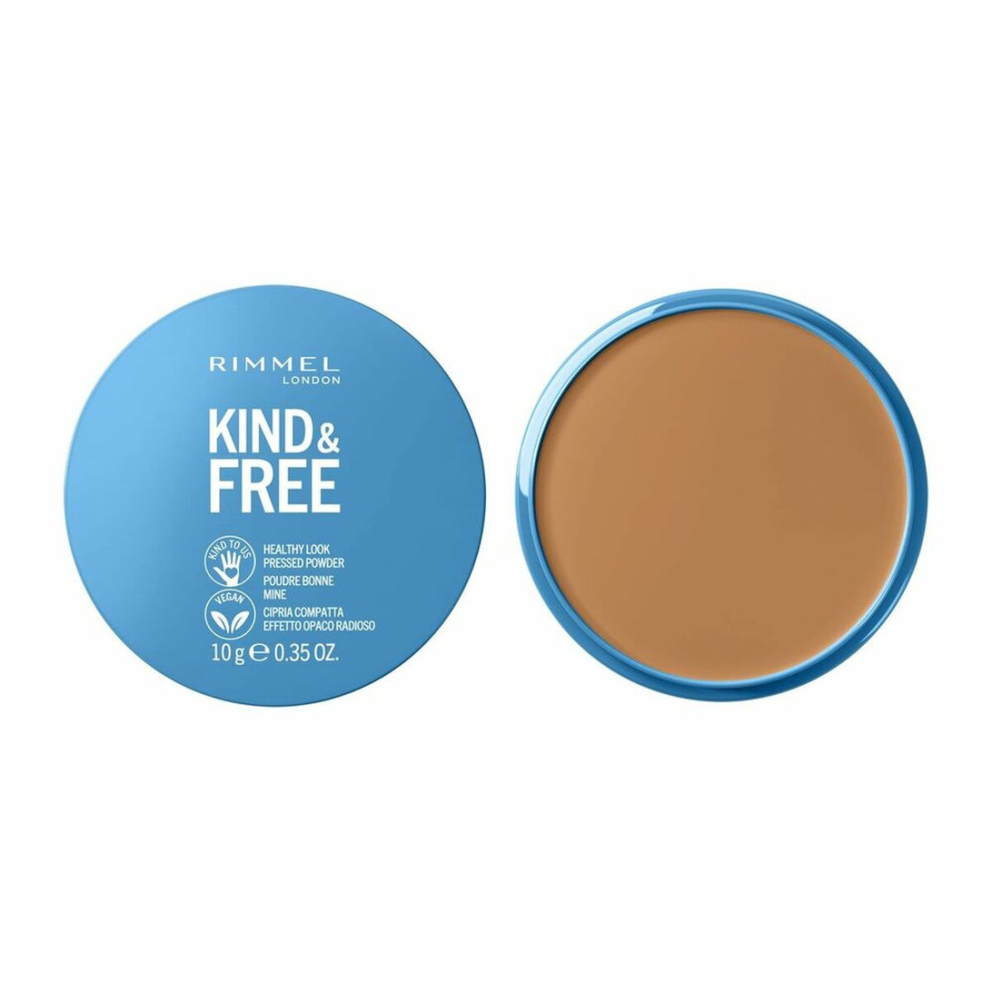 Kompaktiška pudra Rimmel London Kind & Free 40-tan Matinė apdaila (10 g)