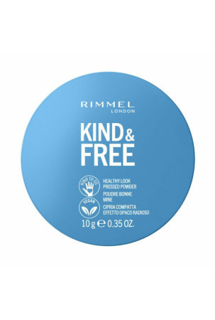 Kompaktiška pudra Rimmel London Kind & Free 40-tan Matinė apdaila (10 g)