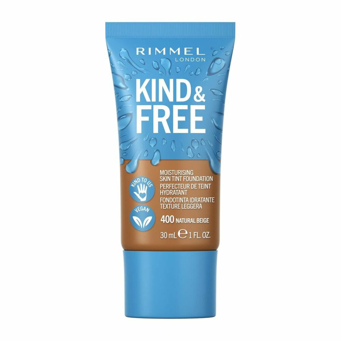 Kremas-makiažo pagrindas Rimmel London Kind & Free 400-natural beige (30 ml)