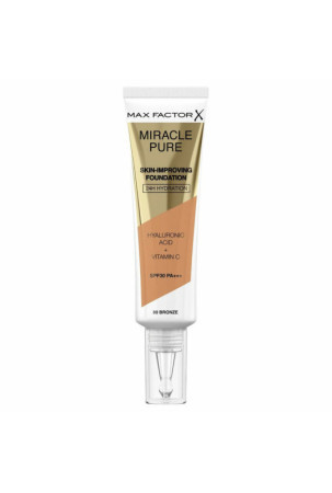 Skystas makiažo pagrindas Max Factor Miracle Pure Spf 30 Nº 80-bronze 30 ml