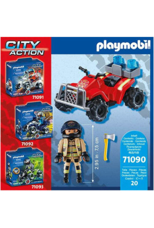 Playset Playmobil City Action Firefighters - Speed Quad 71090