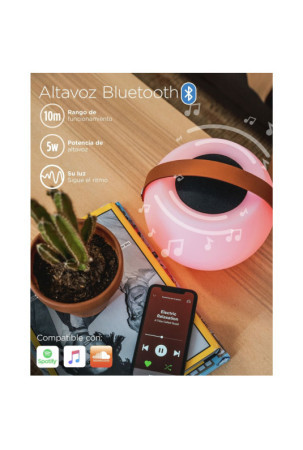 "Bluetooth" garsiakalbis su šviesos diodais KSIX Bubble Balta 5 W Nešiojamas