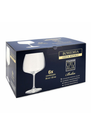 Stiklinė Bohemia Crystal Belia Sujungti Skaidrus stiklas 700 ml 6 Dalys