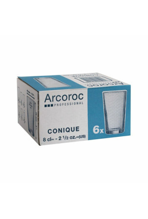 Stiklas Arcoroc Conique Skaidrus stiklas (6 vnt.) (8 cl)