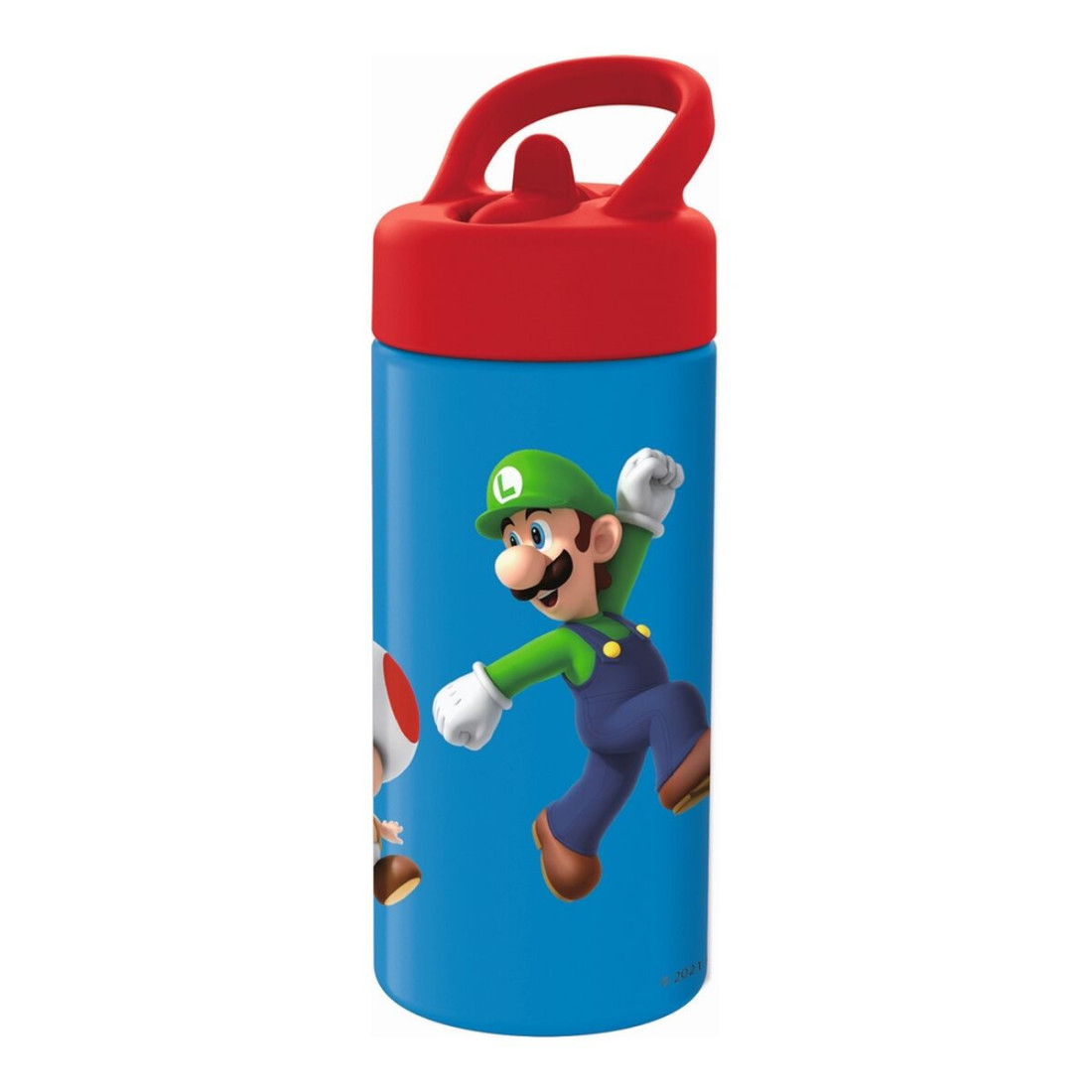 Vandens butelis Super Mario Raudona Mėlyna (410 ml)