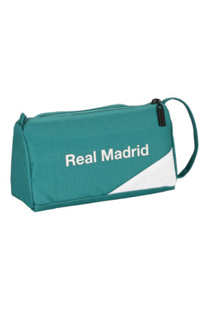 Mokyklinis dėklas Real Madrid C.F. Balta Melsvai žalia 20 x 11 x 8.5 cm (32 Dalys)