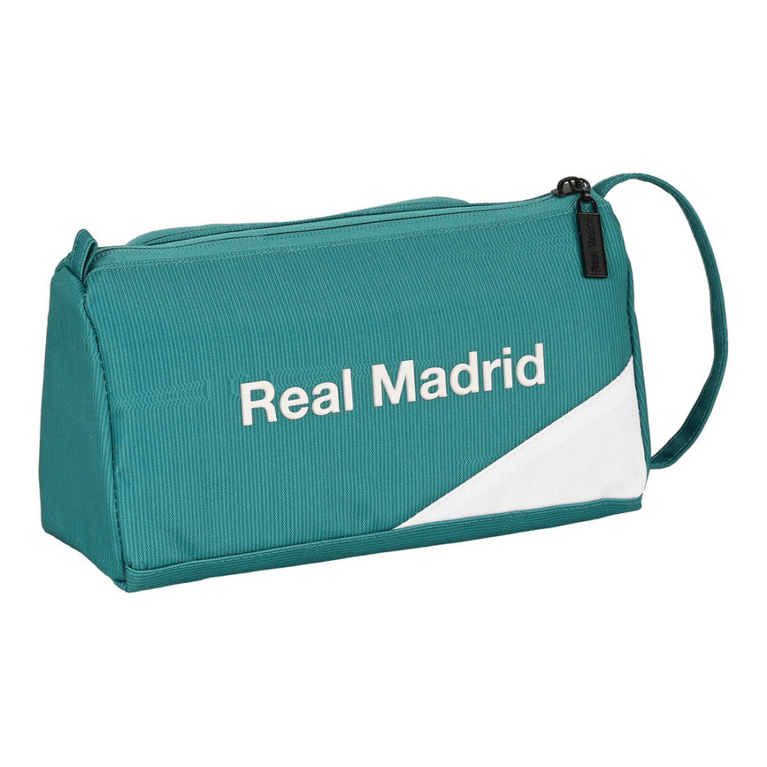 Mokyklinis dėklas Real Madrid C.F. Balta Melsvai žalia 20 x 11 x 8.5 cm (32 Dalys)