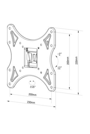 TV laikiklis TM Electron 26"-40" 25 kg