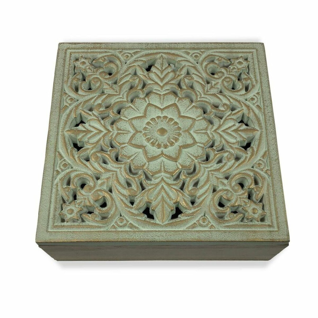 Dėžutė Versa Mandala Medžio MDF (20 x 7 x 20 cm)