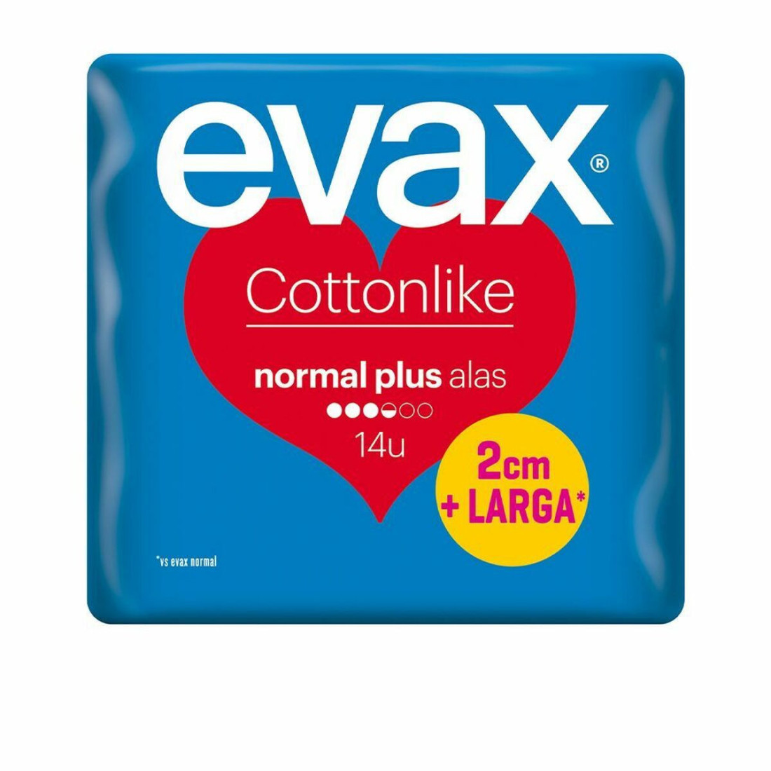 Įprasti įklotai be sparnelių Evax Cotton Like Plus (14 uds)