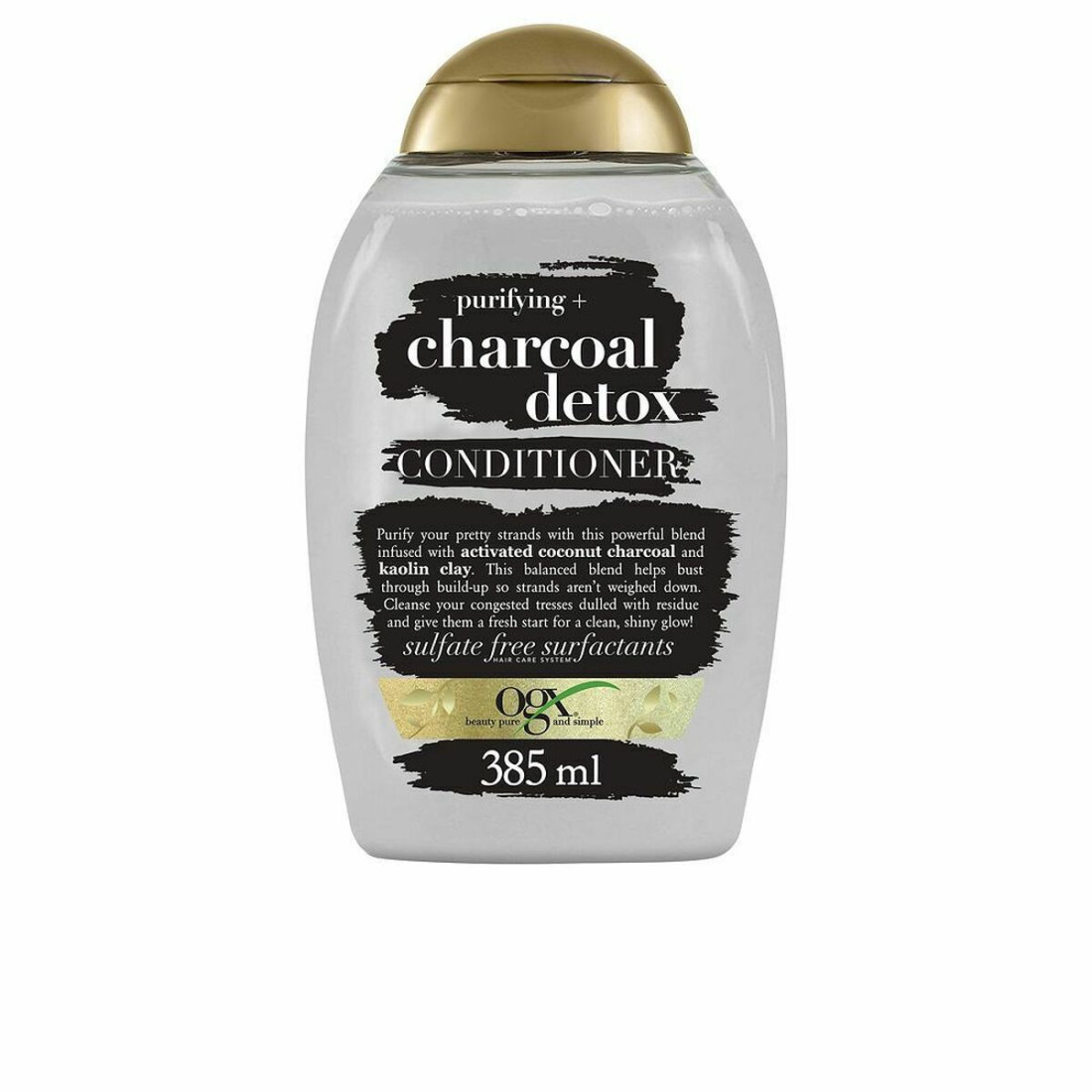 Kondicionierius OGX Charcoal Detox Valomasis šveitiklis Aktyvioji anglis 385 ml