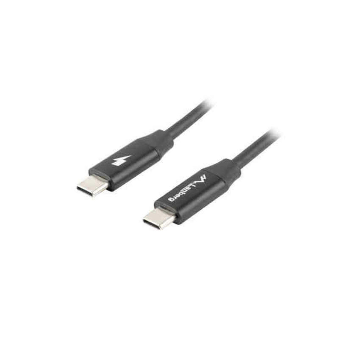 Kabelis USB C Lanberg CA-CMCM-40CU-0018-BK (1,8 m) Juoda