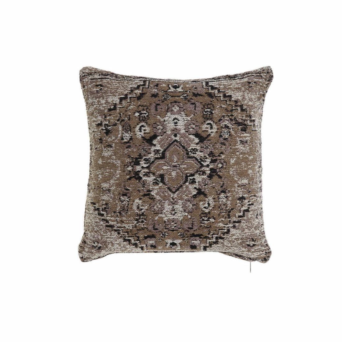 Pagalvėlė DKD Home Decor Plastmasinis Balta Ruda Juoda Stačiakampis Kvadratai Arabas 45 x 12 x 45 cm