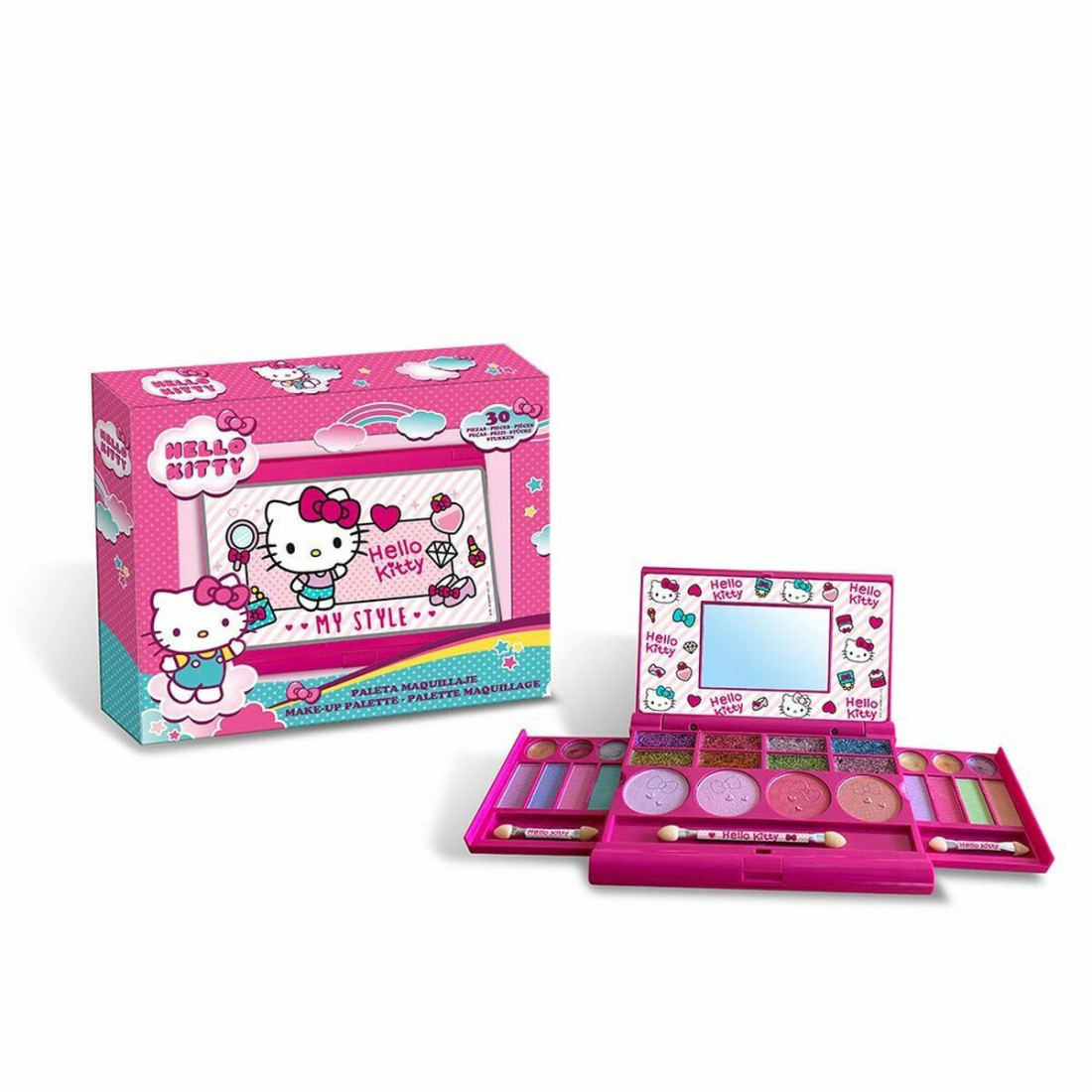 Krembriulė Hello Kitty Hello Kitty Plumier Alumino Maquillaje 18 Dalys (18 pcs)