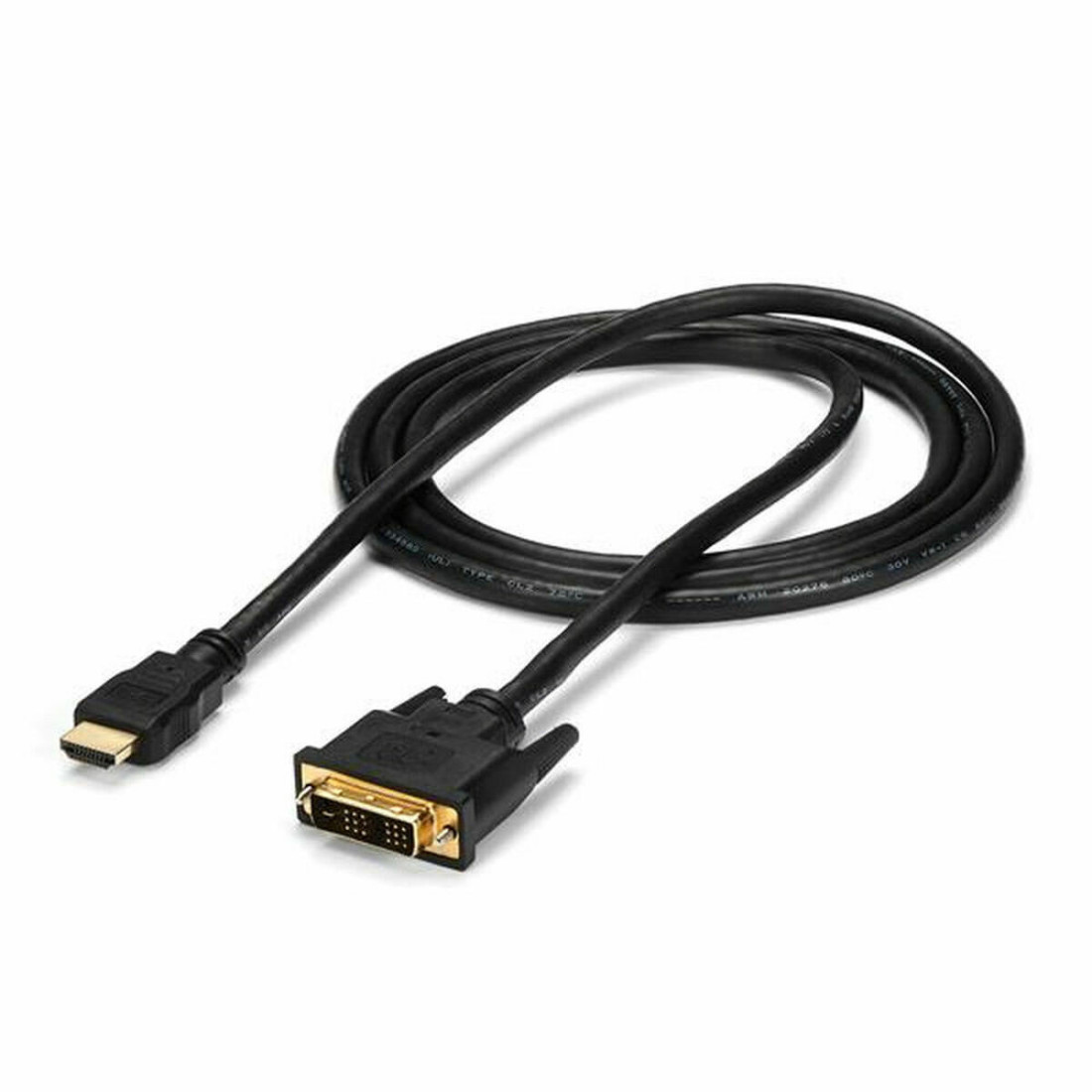 HDMI – DVI adapteris Startech HDMIDVIMM6    Juoda