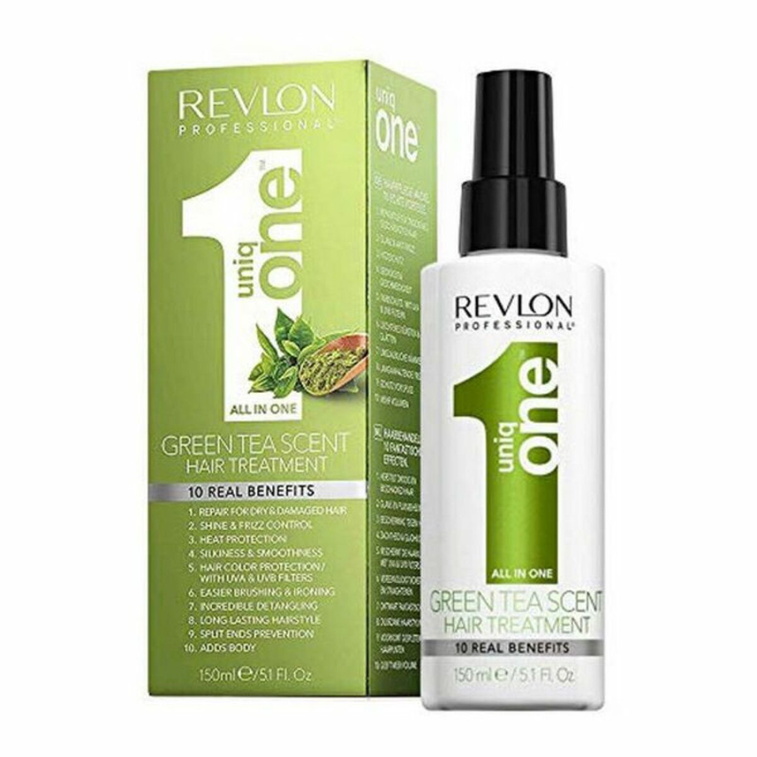 Apsauginė priemonė plaukams Revlon Uniq One Green Tea Scent (150 ml)