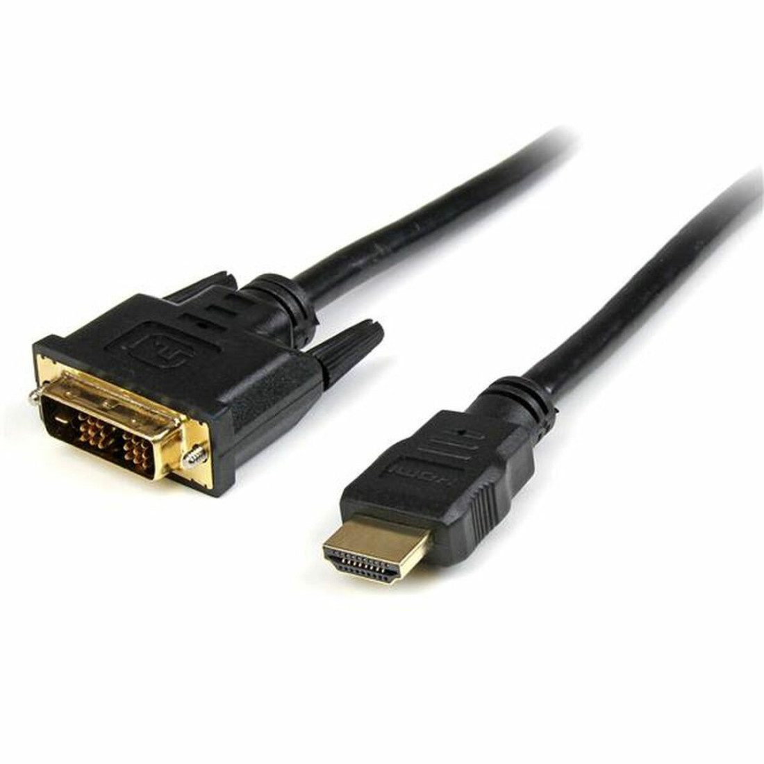 HDMI – DVI adapteris Startech HDDVIMM2M   Juoda (2 m)