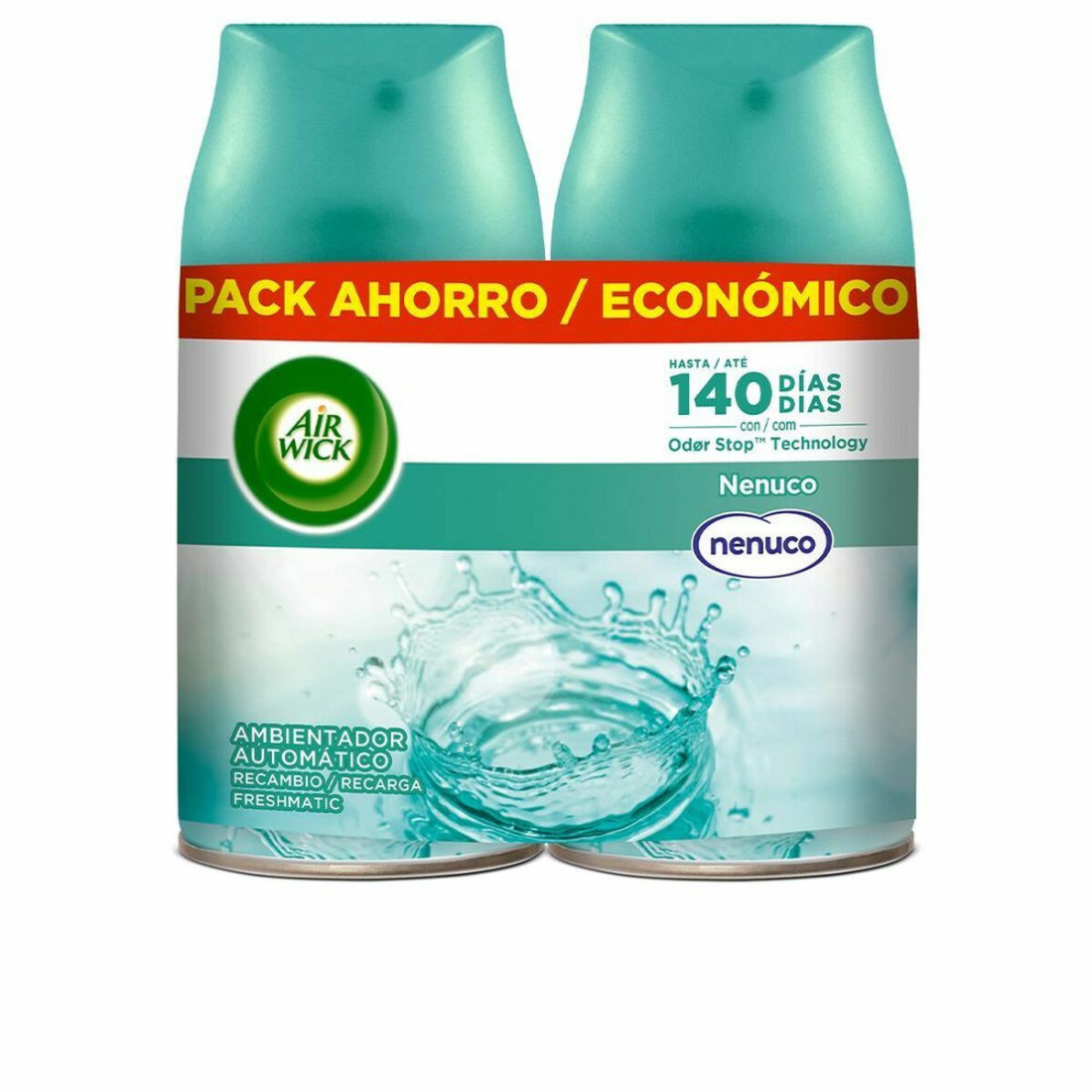 Oro gaiviklio papildymus Air Wick Nenuco (2 x 250 ml)