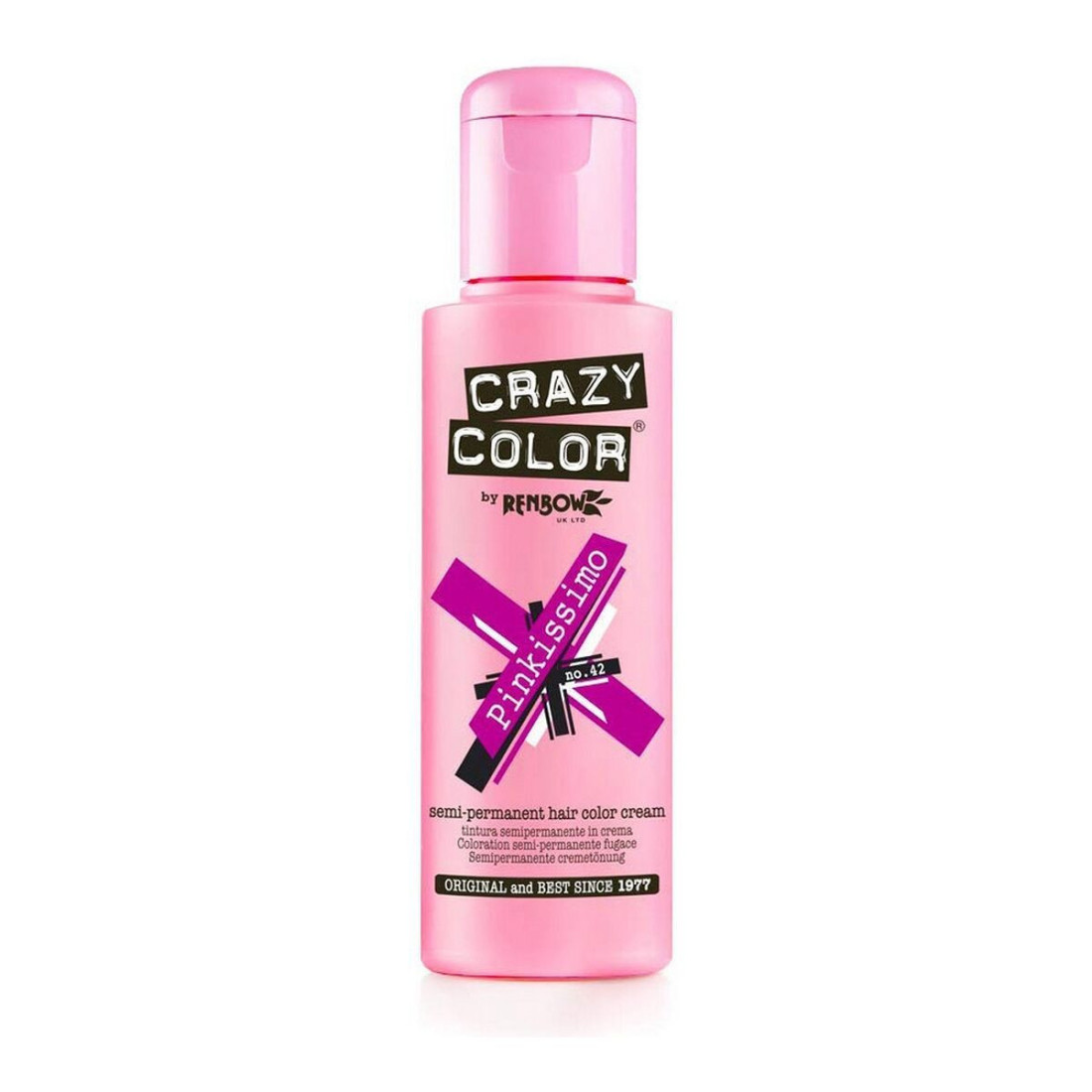 Ilgalaikiai dažai Crazy Color 42 Pinkissimo (100 ml)