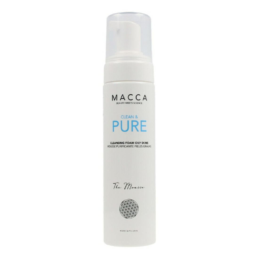 Valomosios putos Clean & Pure Macca Clean Pure Riebaluota oda 200 ml