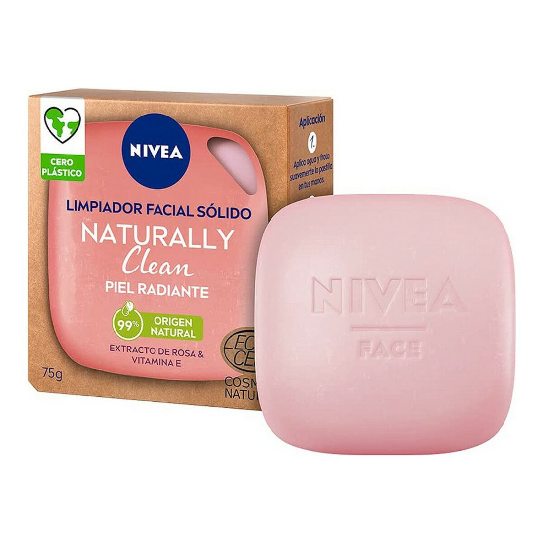 Veido valymo gelis Naturally Clean Nivea 94434 Kieta 75 g