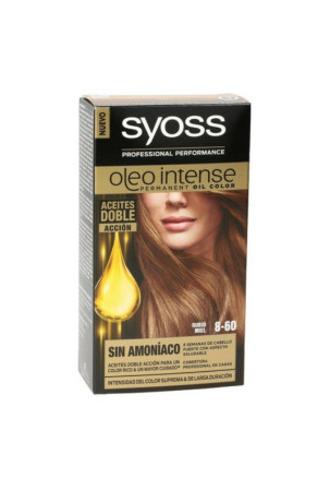 Ilgalaikiai dažai  Syoss Olio Intense Be amoniako Nº 8,60 Medaus šviesumo