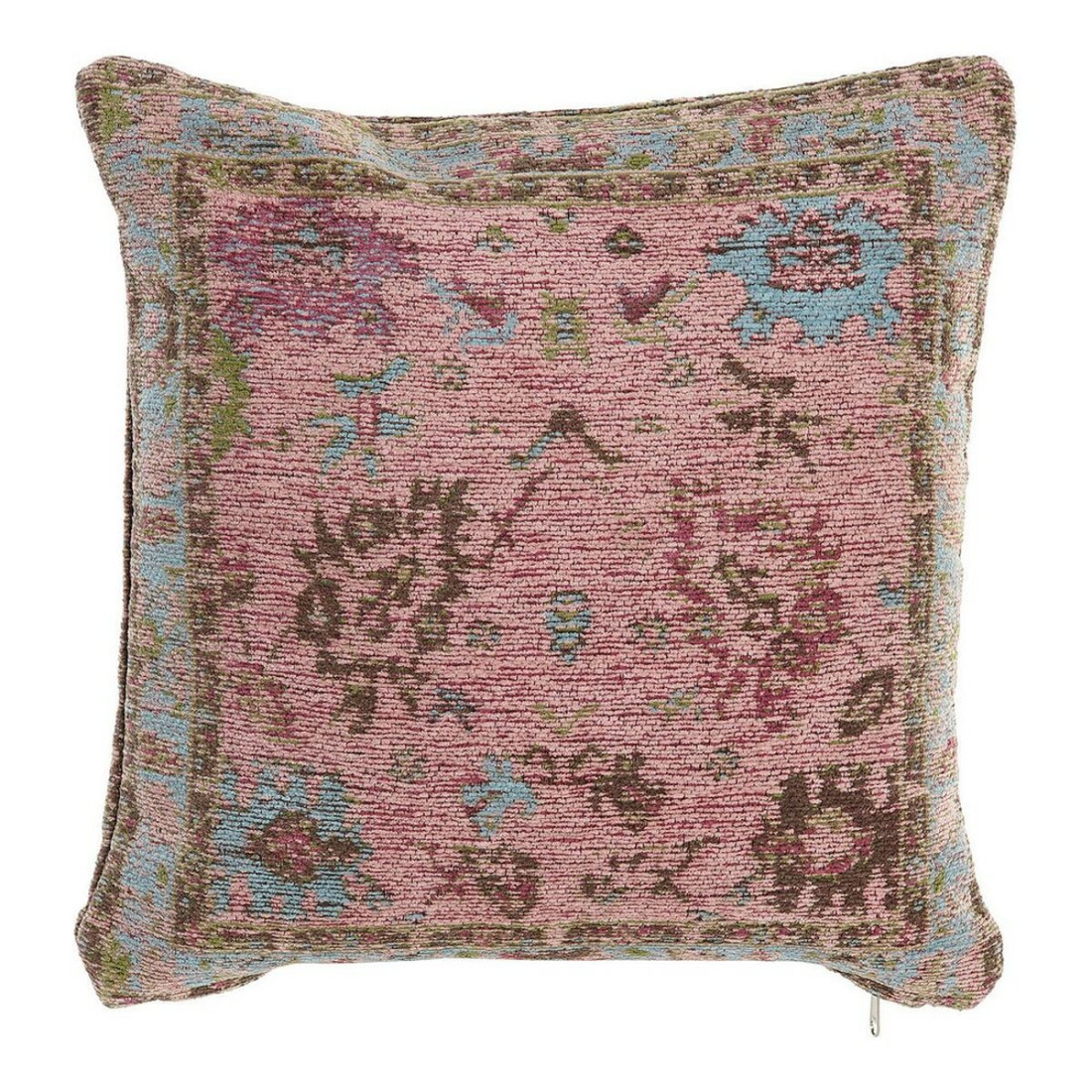 Pagalvėlė DKD Home Decor 8424001832422 Žalia Alyvinė Šviesiai rožinis Kvadratai Arabas 45 x 12 x 45 cm