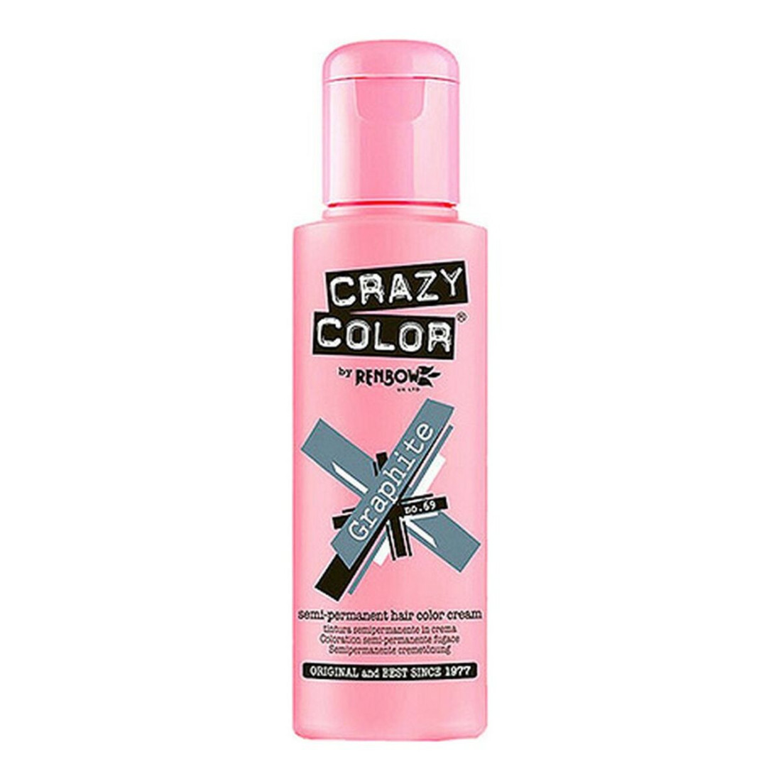 Pusiau permanentinis atspalvis Graphite Crazy Color Nº 69 (100 ml)