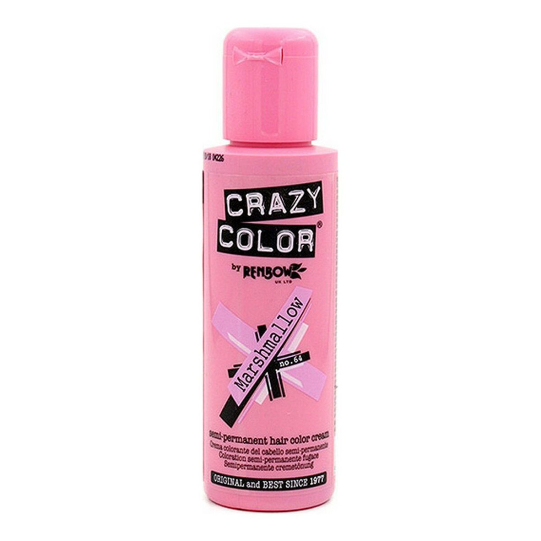 Pusiau permanentinis atspalvis Marshmallow Crazy Color Nº 64 (100 ml)