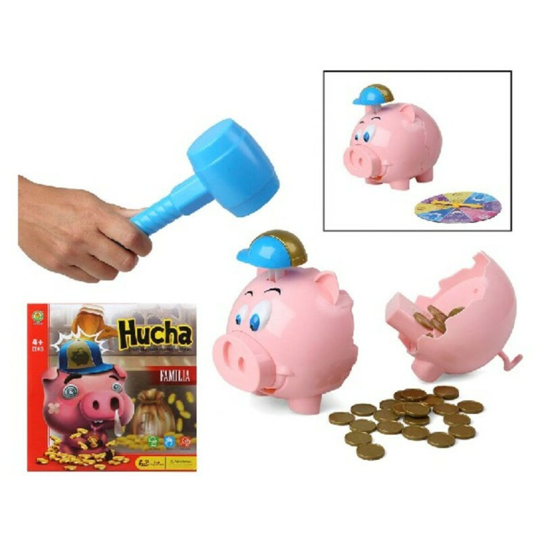 Edukacinis žaidimas Piggy bank Ispanų Rožinė (27 x 27 cm)