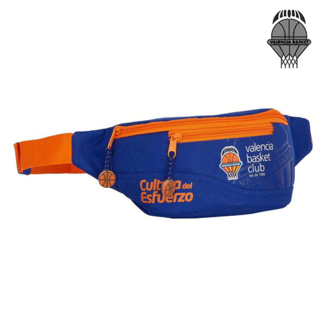 Diržo kišenė Valencia Basket Mėlyna Oranžinė (23 x 12 x 9 cm)