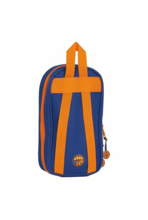 Kuprinė su pieštuko dėklu Valencia Basket M747 Mėlyna Oranžinė 12 x 23 x 5 cm (33 Dalys)