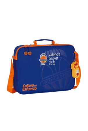 Mokyklinė kuprinė Valencia Basket Mėlyna Oranžinė (38 x 28 x 6 cm)