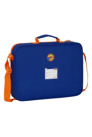 Mokyklinė kuprinė Valencia Basket Mėlyna Oranžinė (38 x 28 x 6 cm)