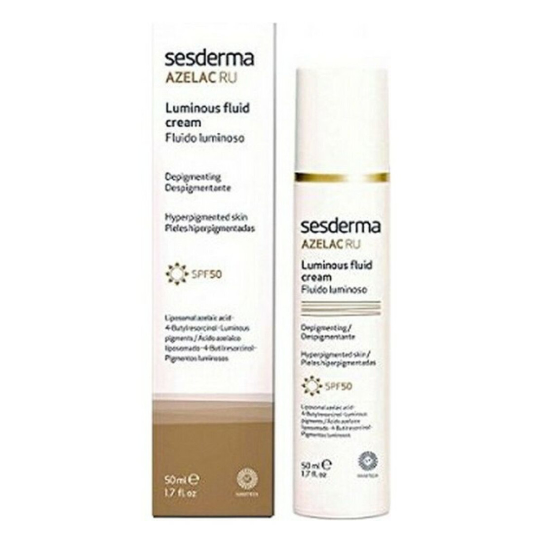 korekcija nuo rudų dėmių Azelac Ru Sesderma Azelac Ru Spf 50 50 ml