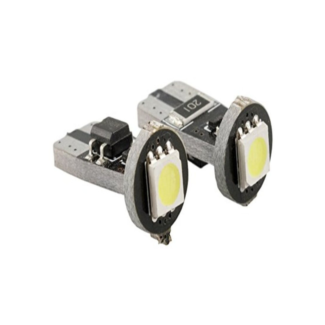 Transporto priemonių gabaritiniai žibintai Superlite SMD T10 Can-Bus LED (2 uds)