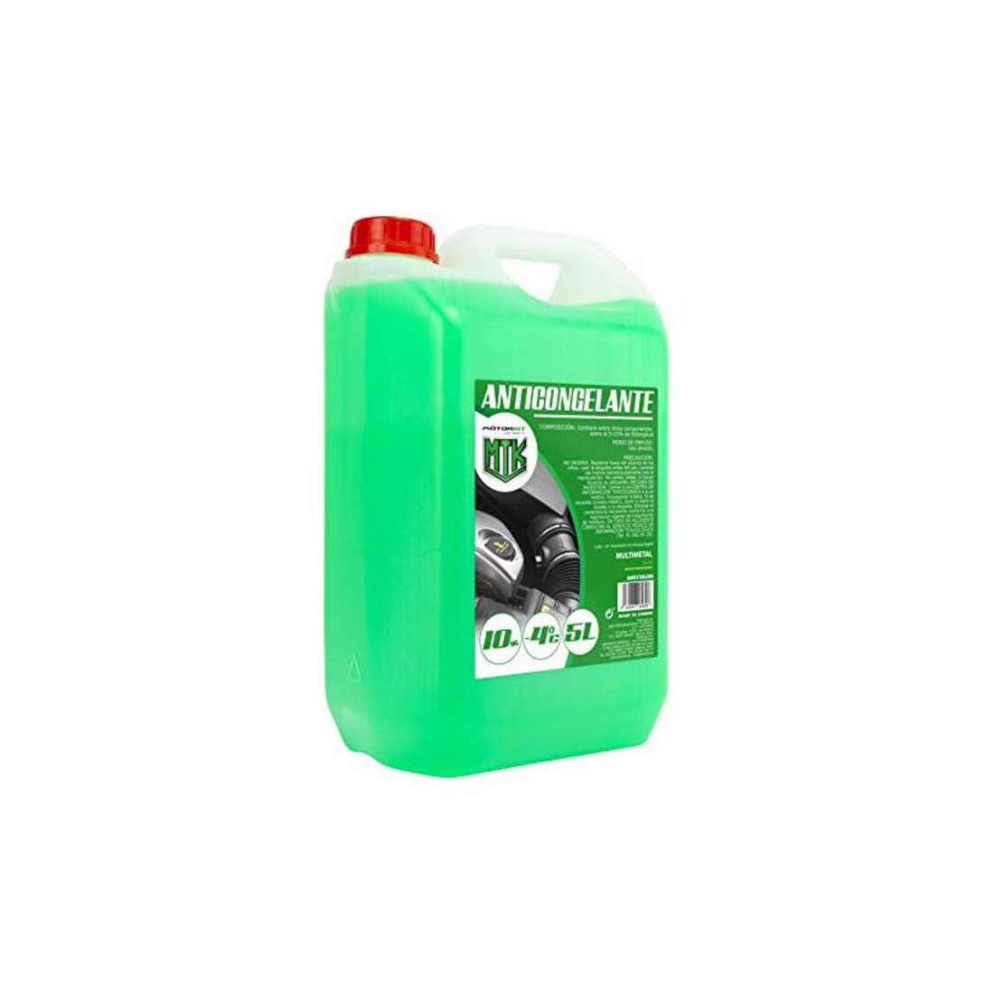 Antifrizas Motorkit -4º 10% Žalia (5 L)