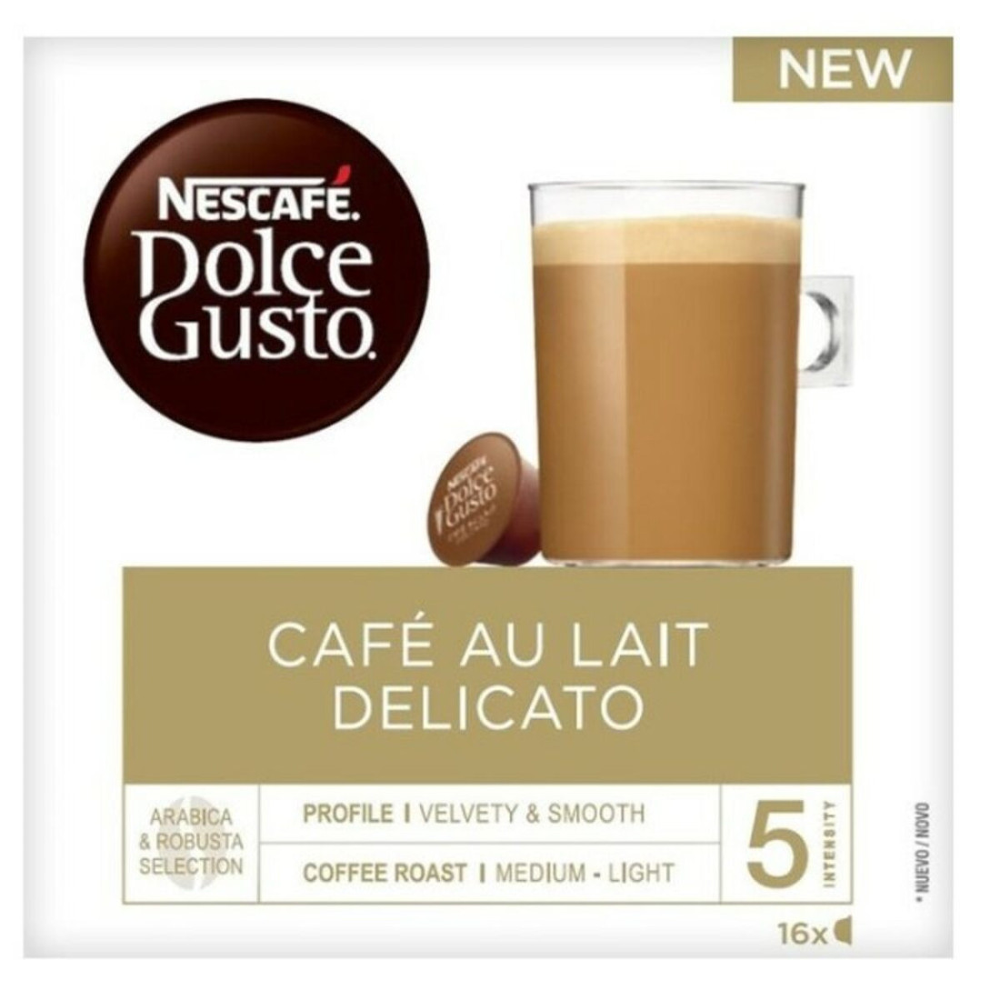 Kavos kapsulės Nescafé Dolce Gusto Au Lait Delicato (16 uds)