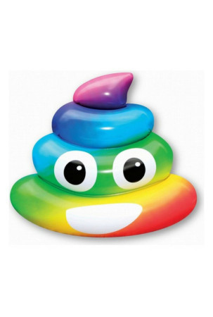 Pripučiamas čiužinys Rainbow Poo (107 x 121 x 26 cm)