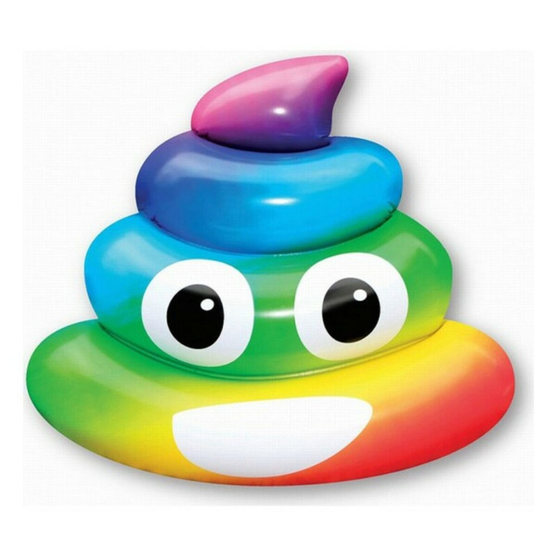 Pripučiamas čiužinys Rainbow Poo (107 x 121 x 26 cm)