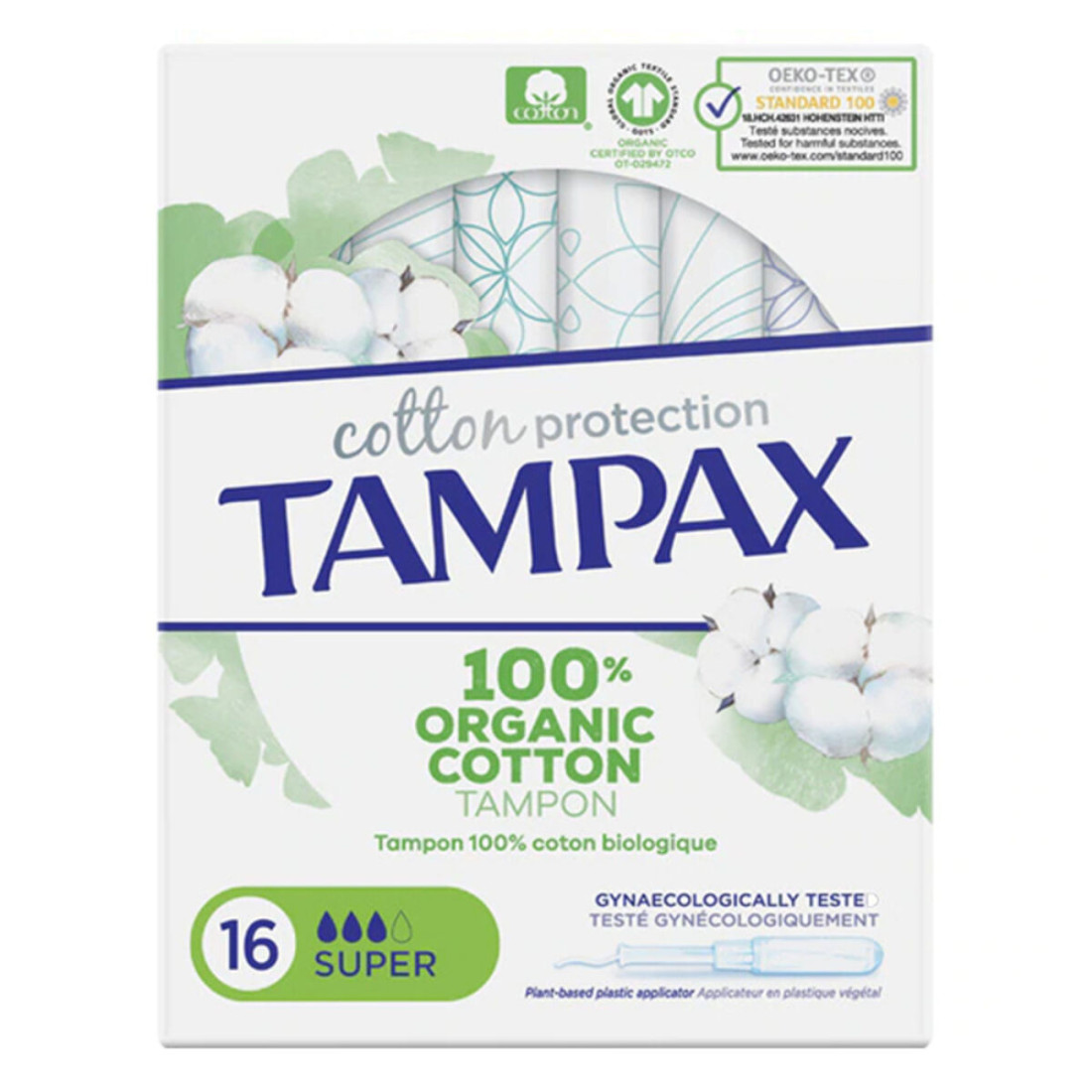 Super tamponai ORGANIC Tampax Tampax Organic Super (16 uds) 16 vnt.